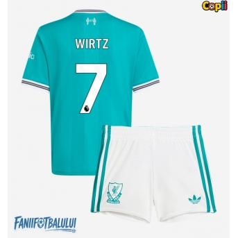 Liverpool Florian Wirtz #7 Echipament de Fotbal Replică 2025-26 Copii Treilea (+ Șorturi)